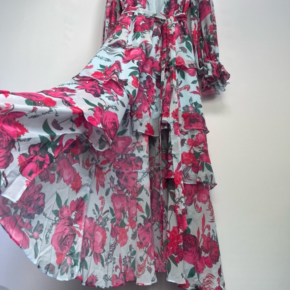 NWT Anthropologie Hutch Bardo Long-Sleeve V-Neck True Wrap Maxi Dress 1X - Picture 9 of 16